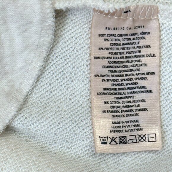 Anthropologie Avasa Drawstring Duster Vest Cardigan Beige Layering Size Small - Picture 9 of 9